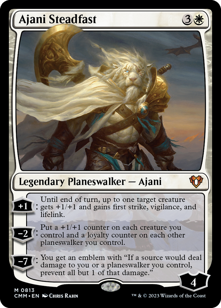 Ajani Steadfast [Commander Masters] | Magic Magpie