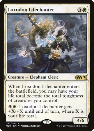 Loxodon Lifechanter [Core Set 2020 Promos] | Magic Magpie