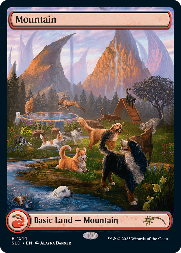 Mountain (1514) [Secret Lair Commander Deck: Raining Cats and Dogs] | Magic Magpie