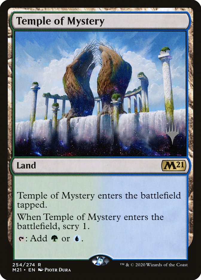 Temple of Mystery (Promo Pack) [Core Set 2021 Promos] | Magic Magpie