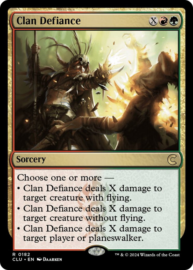 Clan Defiance [Ravnica: Clue Edition] | Magic Magpie