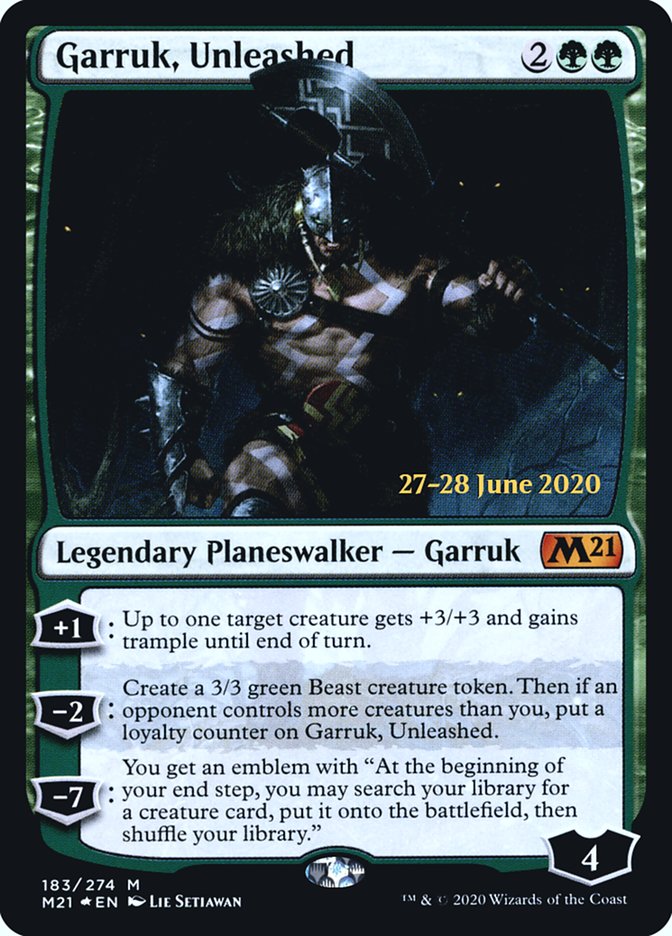 Garruk, Unleashed  [Core Set 2021 Prerelease Promos] | Magic Magpie