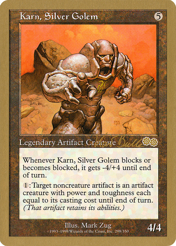 Karn, Silver Golem (Kai Budde) [World Championship Decks 1999] | Magic Magpie