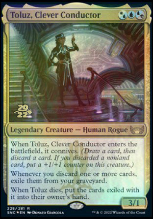 Toluz, Clever Conductor [Streets of New Capenna Prerelease Promos] | Magic Magpie