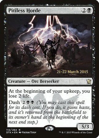 Pitiless Horde [Dragons of Tarkir Promos] | Magic Magpie