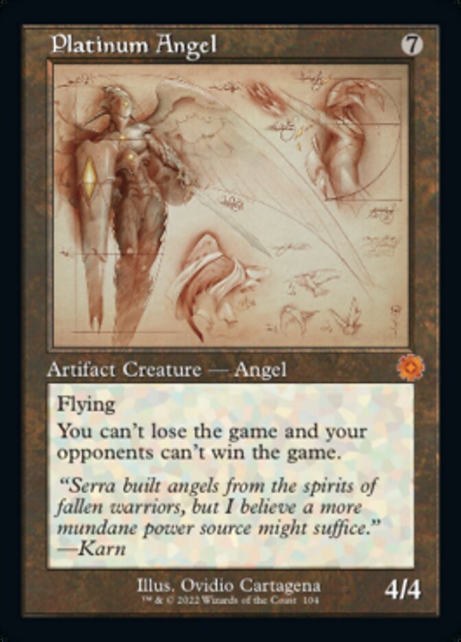 Platinum Angel (Retro Schematic) [The Brothers' War Retro Artifacts] | Magic Magpie