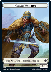 Insect // Human Warrior Double-Sided Token [Starter Commander Decks] | Magic Magpie