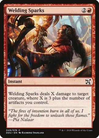 Welding Sparks [Duel Decks: Elves vs. Inventors] | Magic Magpie