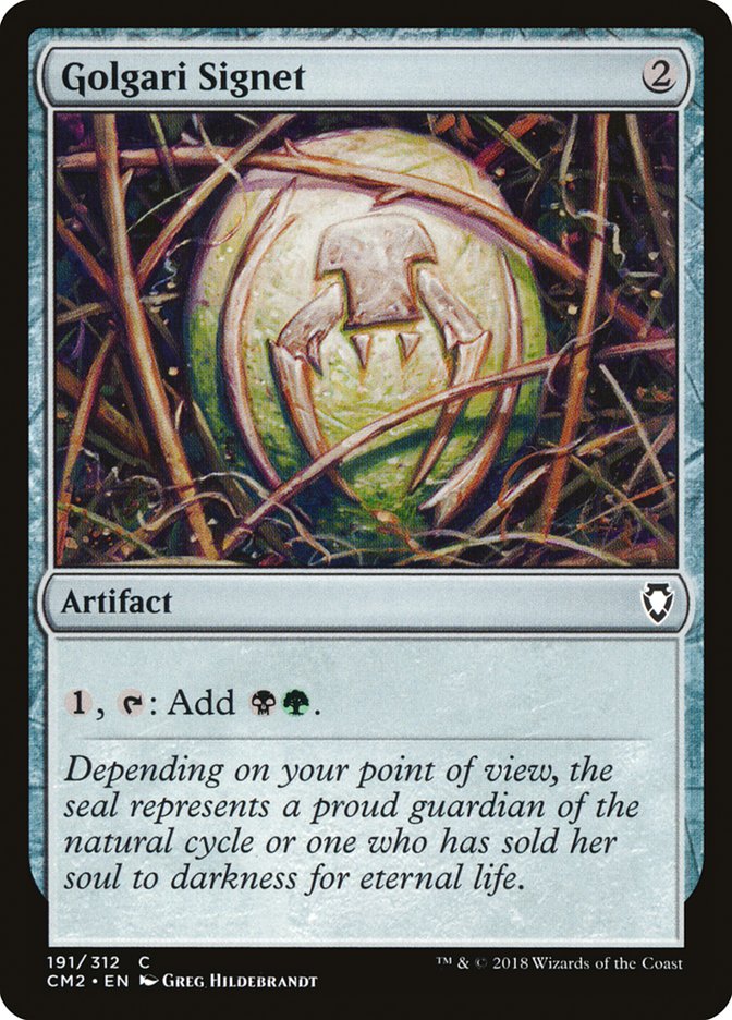Golgari Signet (191/312) [Commander Anthology Volume II] | Magic Magpie