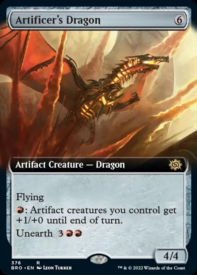 Artificer's Dragon (Extended Art) [The Brothers' War] | Magic Magpie