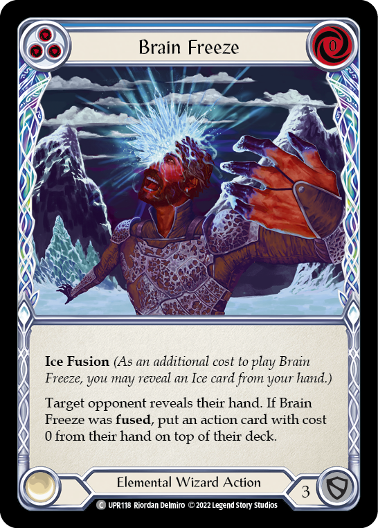 Brain Freeze (Blue) [UPR118] (Uprising)  Rainbow Foil | Magic Magpie