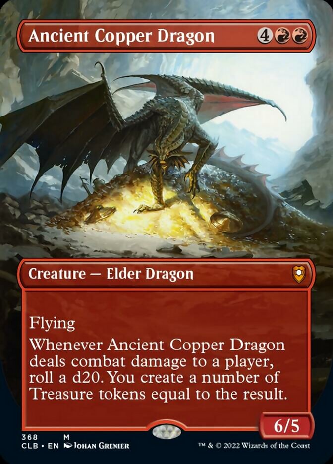 Ancient Copper Dragon (Borderless Alternate Art) [Commander Legends: Battle for Baldur's Gate] | Magic Magpie