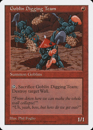 Goblin Digging Team [Fifth Edition] | Magic Magpie