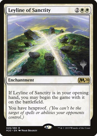 Leyline of Sanctity [Core Set 2020 Promos] | Magic Magpie