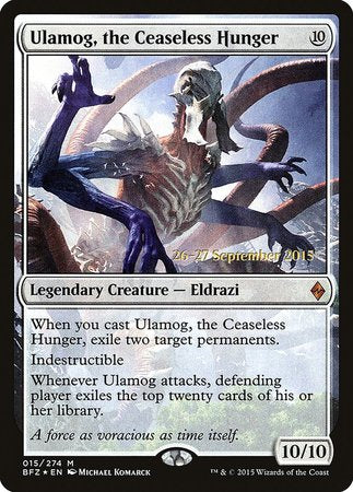 Ulamog, the Ceaseless Hunger [Battle for Zendikar Promos] | Magic Magpie