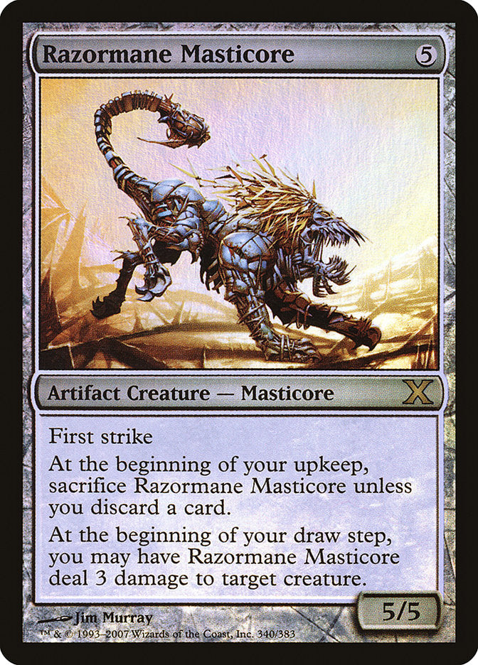 Razormane Masticore (Premium Foil) [Tenth Edition] | Magic Magpie