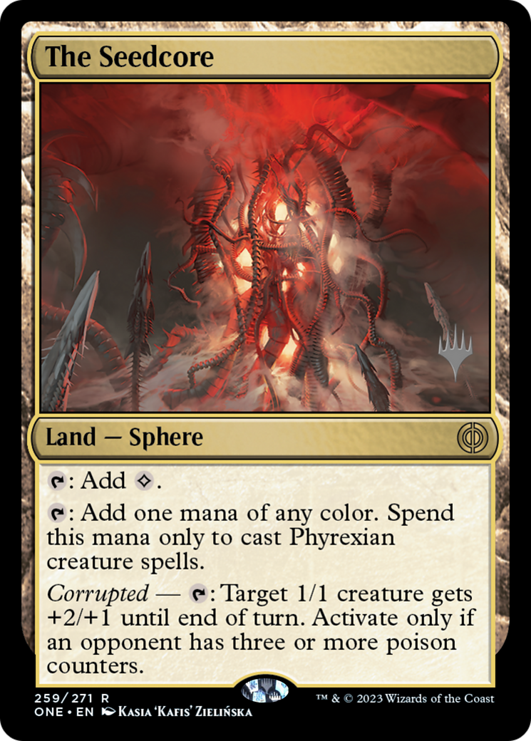 The Seedcore (Promo Pack) [Phyrexia: All Will Be One Promos] | Magic Magpie