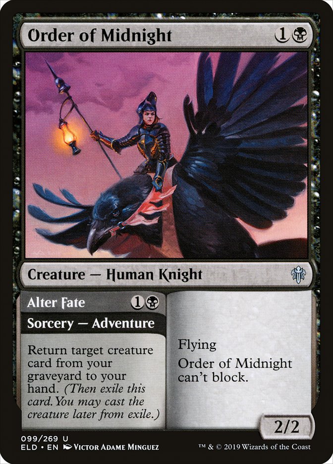 Order of Midnight // Alter Fate [Throne of Eldraine] | Magic Magpie