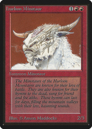 Hurloon Minotaur [Limited Edition Beta] | Magic Magpie
