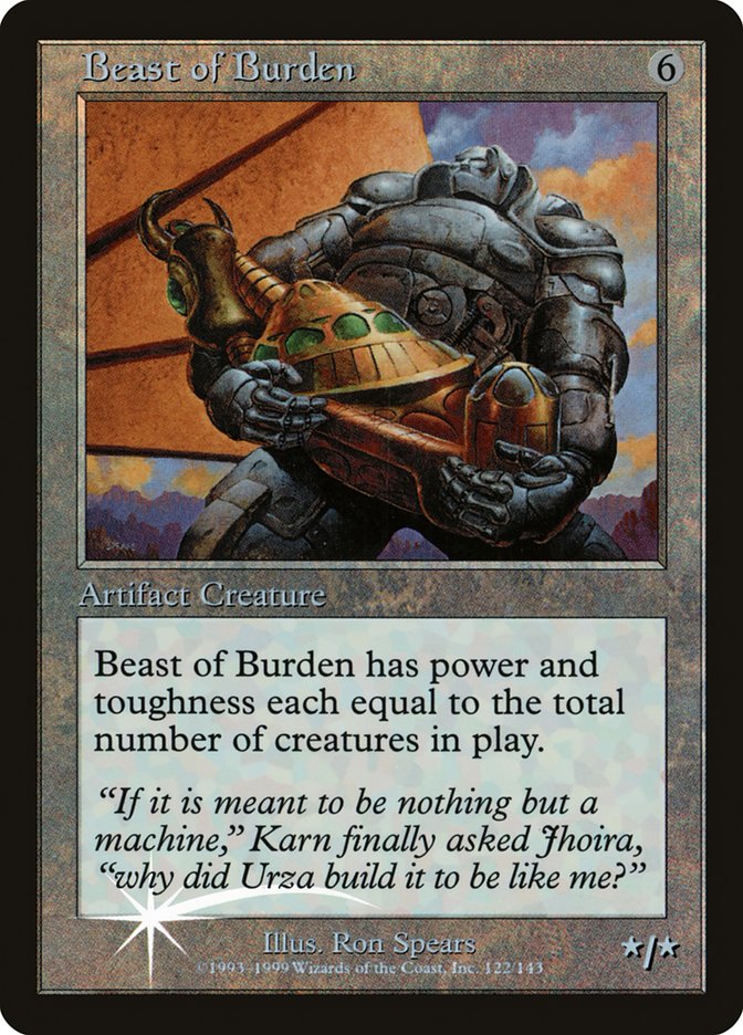 Beast of Burden (Misprinted) [Urza's Legacy Promos] | Magic Magpie