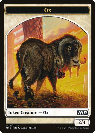 Ox Token [Core Set 2019 Tokens] | Magic Magpie