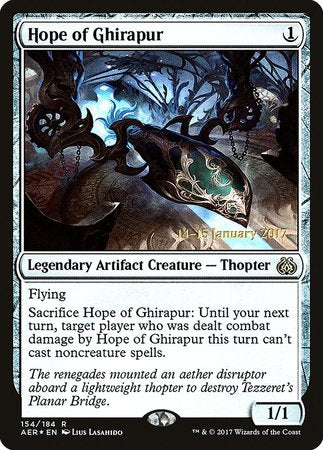 Hope of Ghirapur [Aether Revolt Promos] | Magic Magpie
