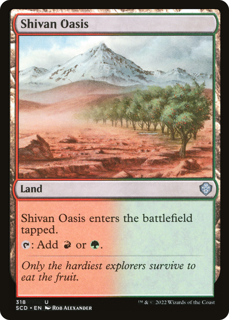 Shivan Oasis [Starter Commander Decks] | Magic Magpie