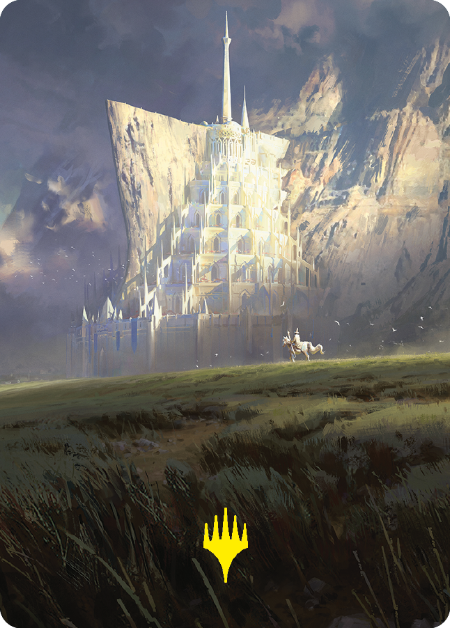 Minas Tirith Art Card (Gold-Stamped Signature) [The Lord of the Rings: Tales of Middle-earth Art Series] | Magic Magpie