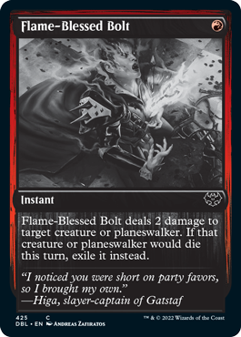 Flame-Blessed Bolt [Innistrad: Double Feature] | Magic Magpie