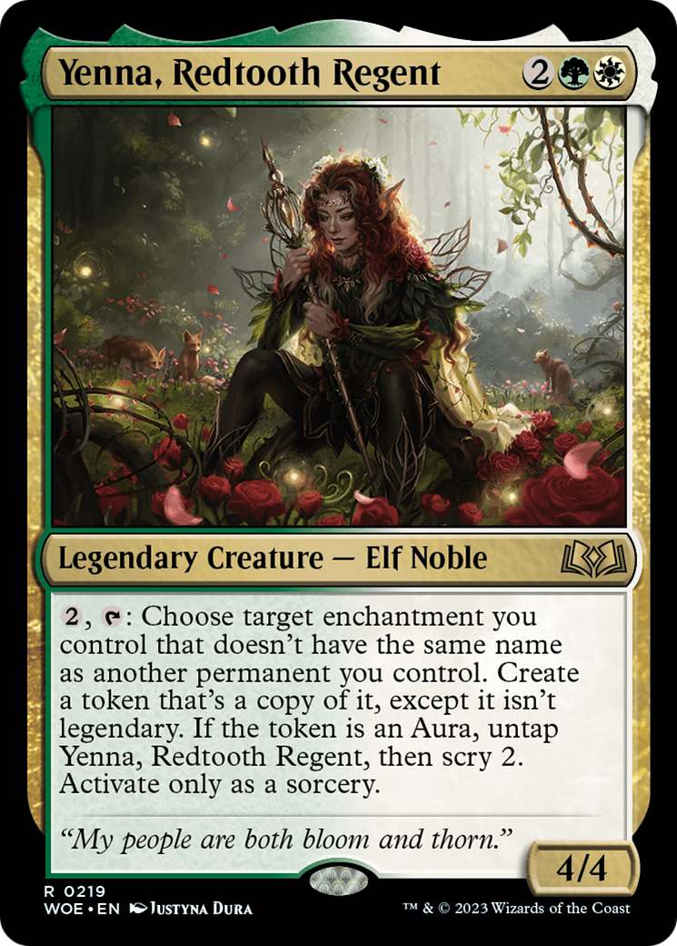 Yenna, Redtooth Regent [Wilds of Eldraine Prerelease Promos] | Magic Magpie