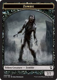 Zombie // Shapeshifter Double-sided Token [Commander 2018 Tokens] | Magic Magpie