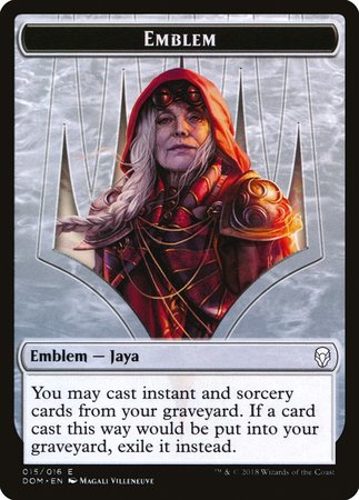 Emblem - Jaya Ballard [Dominaria Tokens] | Magic Magpie