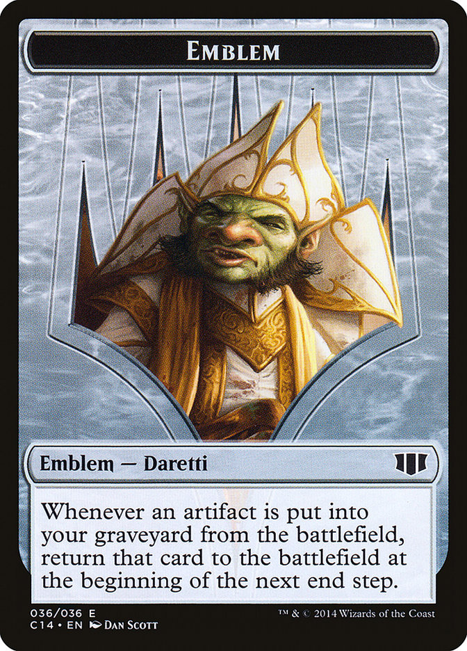 Daretti, Scrap Savant Emblem // Tuktuk the Returned Double-sided Token [Commander 2014 Tokens] | Magic Magpie