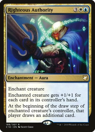 Righteous Authority [Commander 2018] | Magic Magpie