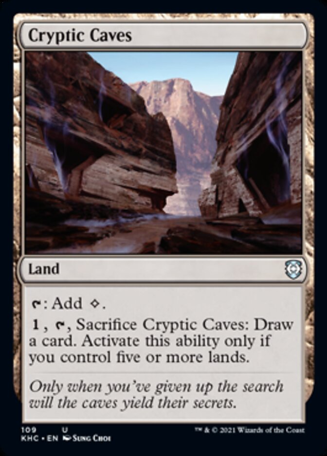 Cryptic Caves [Kaldheim Commander] | Magic Magpie