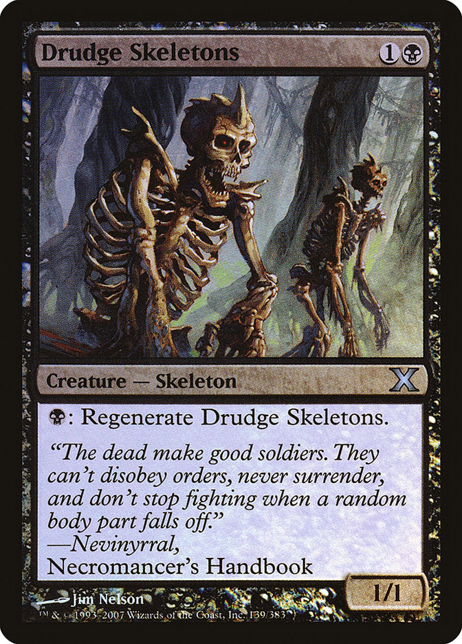 Drudge Skeletons (Premium Foil) [Tenth Edition] | Magic Magpie