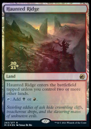 Haunted Ridge [Innistrad: Midnight Hunt Prerelease Promos] | Magic Magpie