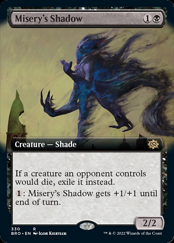 Misery's Shadow (Extended Art) [The Brothers' War] | Magic Magpie