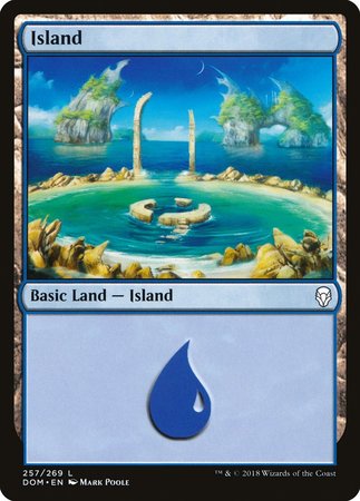 Island (257) [Dominaria] | Magic Magpie