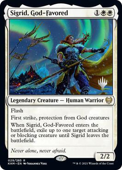 Sigrid, God-Favored [Kaldheim Promo Pack] | Magic Magpie