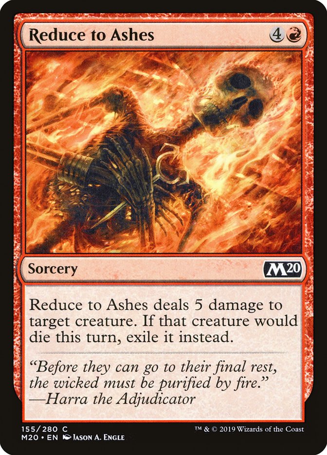 Reduce to Ashes [Core Set 2020] | Magic Magpie
