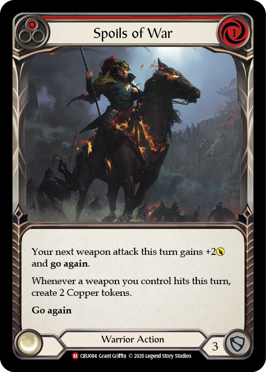 Spoils of War [CRU084] 1st Edition Rainbow Foil | Magic Magpie