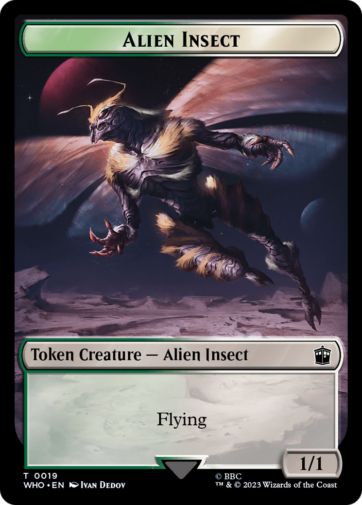 Dalek // Alien Insect Double-Sided Token [Doctor Who Tokens] | Magic Magpie