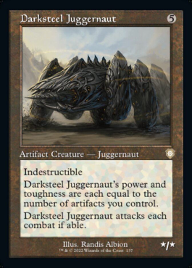 Darksteel Juggernaut (Retro) [The Brothers' War Commander] | Magic Magpie