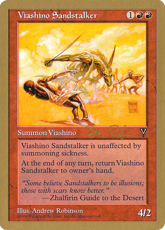 Viashino Sandstalker (Ben Rubin) [World Championship Decks 1998] | Magic Magpie