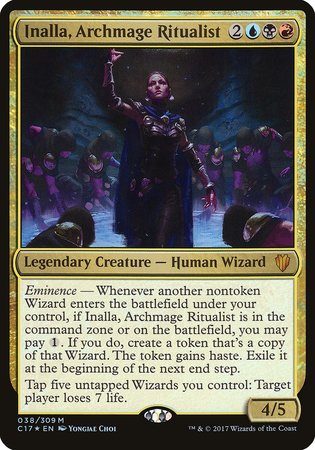 Inalla, Archmage Ritualist (Commander 2017) [Commander 2017 Oversized] | Magic Magpie