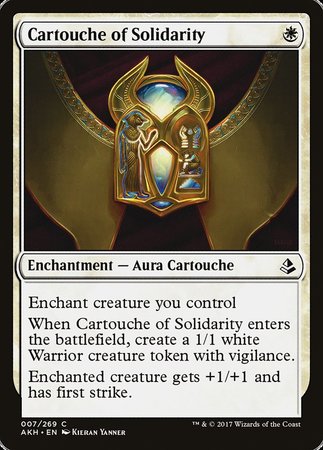 Cartouche of Solidarity [Amonkhet] | Magic Magpie