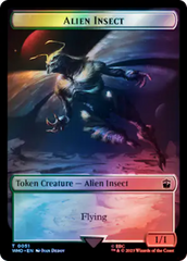 Alien // Alien Insect Double-Sided Token (Surge Foil) [Doctor Who Tokens] | Magic Magpie