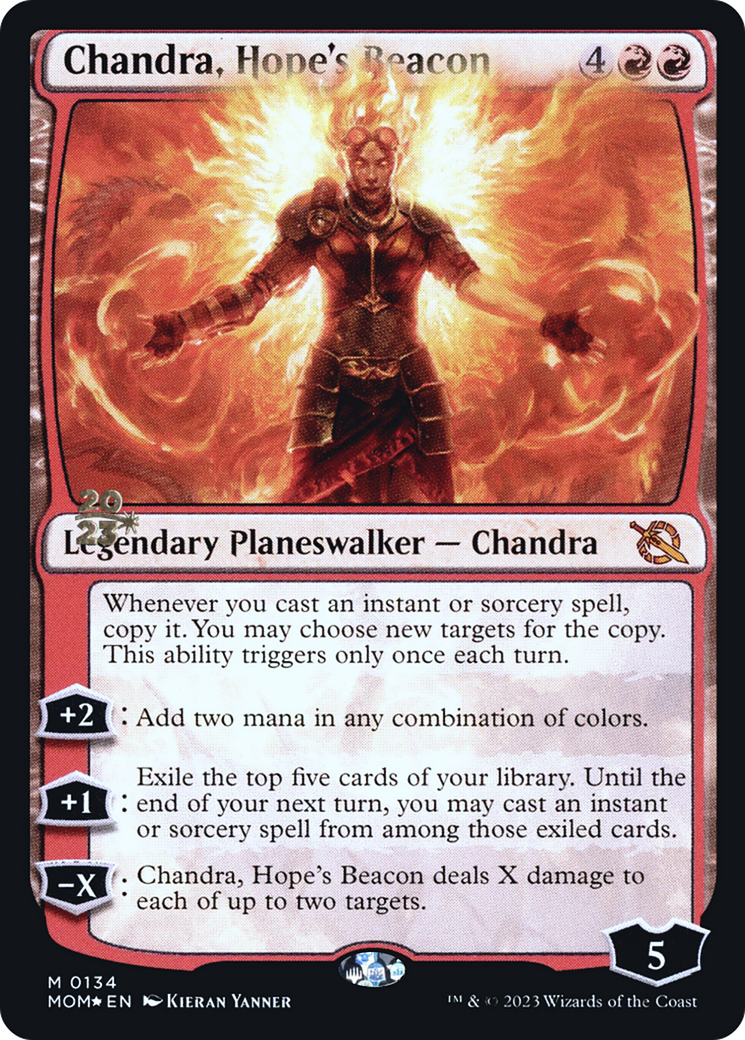 Chandra, Hope's Beacon [March of the Machine Prerelease Promos] | Magic Magpie