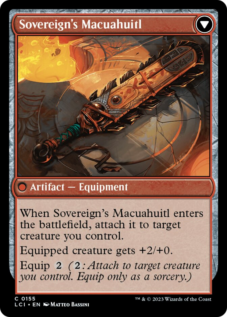 Idol of the Deep King // Sovereign's Macuahuitl [The Lost Caverns of Ixalan] | Magic Magpie